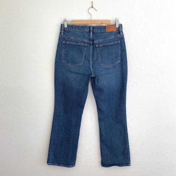 J.Crew 10" Billie Demi Boot Crop Jeans Button Fly Blue Denim Womens Size 29 - Picture 4 of 9